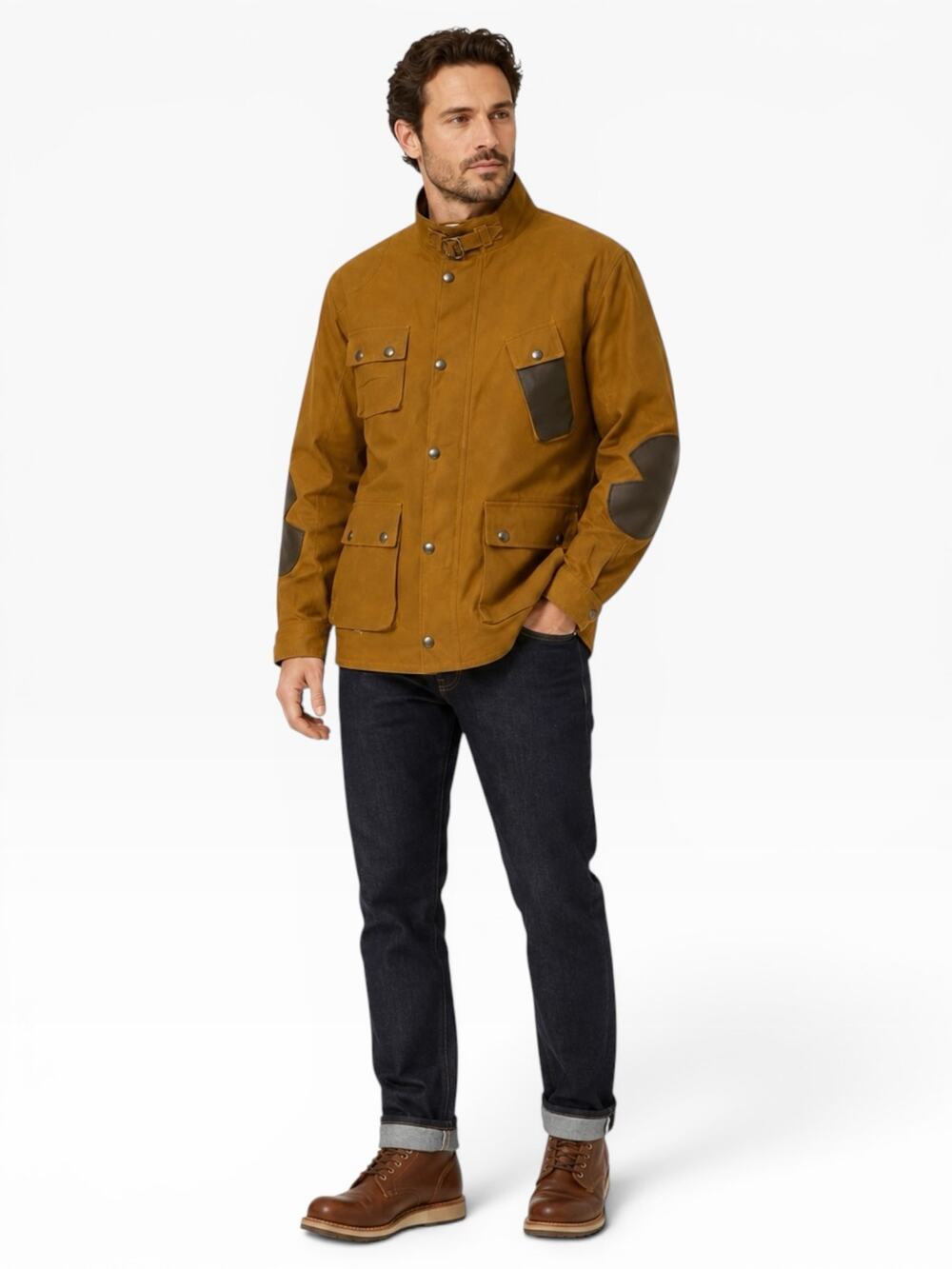 NWOT Peregrine Bexley Waxed Cotton Jacket XL Brown
